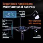 HWWH Electric Scooter Adult Double Motor Fast E Scooter 11-inch Off-road Tubeless Tire C-type Suspension 60V38AH Lithium-ion Battery Max Battery Life 80-100 KM
