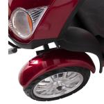 Red 4-Wheel Electric Mobility Scooter with Captain Seat