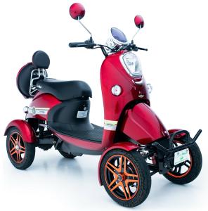 Red Electric Mobility Scooter 60V 800W