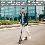Adult Electric Scooter with Dual Brakes, 35km Range