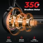 iScooter Electric Scooter - 34KM Range & 350W Motor