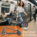 Adult Electric Scooter with Seat, 25KM/H Speed