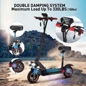 Compact Foldable Electric Scooter with Seat - 48V 15Ah