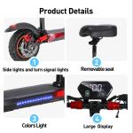 Compact Foldable Electric Scooter with Seat - 48V 15Ah