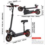 Compact Foldable Electric Scooter with Seat - 48V 15Ah