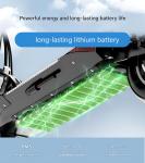 Foldable 48V Electric Scooter with Seat, Off-Road