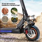 Compact Foldable Electric Scooter with Seat - 48V 15Ah