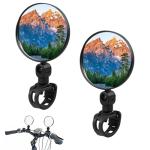 2 Pack 360° Adjustable Bike Mirrors for Scooters
