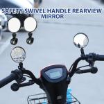 2 Pack 360° Adjustable Bike Mirrors for Scooters