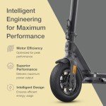 VMAX Electric Scooter - VX2 PRO ST, Swiss Engineered Electric Scooters for Adults - 1300W Peak Power, 28-Mile Range, IPX6 Water Resistant, UL Certified Fast Electric Scooter with 24 Months Warranty