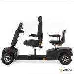 4-Wheel 2-Seat Mobility Scooter with Speed Control