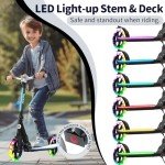 BELEEV LED Light-Up Big Wheel Electric Scooter