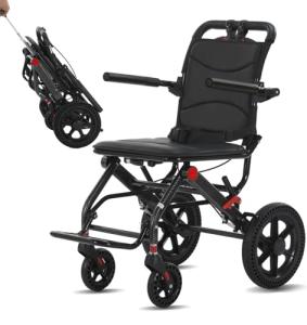 Broobey 10kg Lightweight Portable Folding Wheelchair