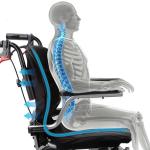 Lightweight Ergonomic Wheelchair with Removable Cushion