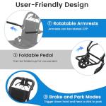 Lightweight Portable Folding Wheelchair for Travel