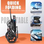 Lightweight Foldable Transport Chair for Adults