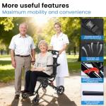 Lightweight Portable Folding Wheelchair for Travel