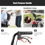 Lightweight Ergonomic Wheelchair with Removable Cushion