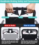 Broobey 10kg Lightweight Portable Folding Wheelchair