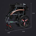 Lightweight Magnesium Alloy Portable Wheelchair with Handbrakes
