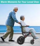 Broobey 10kg Lightweight Portable Folding Wheelchair