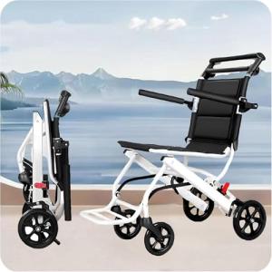 Portable Lightweight Folding Wheelchair for Adults