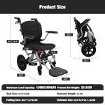 Lightweight Ergonomic Wheelchair with Removable Cushion