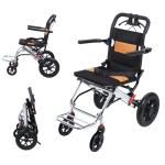 Toilmua Lightweight Portable Wheelchair with Handbrake