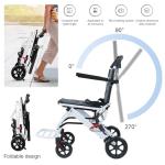 Portable Lightweight Folding Wheelchair for Adults