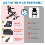 Portable Folding Wheelchair for Easy Travel