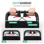 Lightweight Foldable Transport Wheelchair for Seniors