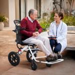 Folding Lightweight Transport Wheelchair for Adults