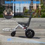 Folding Lightweight Transport Wheelchair for Adults