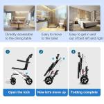 Lightweight Portable Transfer Wheelchair - Easy Travel