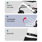 Lightweight Portable Transfer Wheelchair - Easy Travel