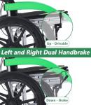 Lightweight Foldable Manual Wheelchair for Adults