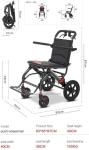 Lightweight Foldable Electric Wheelchair with Shock Absorbers