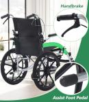 Lightweight Foldable Manual Wheelchair for Adults