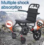 Lightweight Foldable Electric Wheelchair with Shock Absorbers