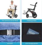 Lightweight Foldable Electric Wheelchair with Shock Absorbers