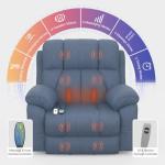 YONISEE Recliner with Massage, Heat & Storage