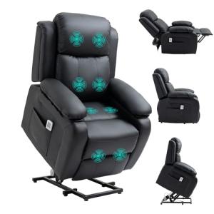 HOMCOM Electric Recliner Chair with Massage and Lift