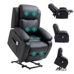 HOMCOM Electric Recliner Chair with Massage and Lift