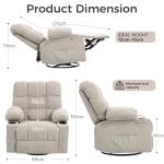 BRTHORY Adjustable Recliner Chair for Home Relaxation