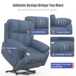 YONISEE Recliner with Massage, Heat & Storage