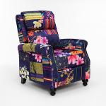 Colorful Floral Recliner Armchair for Relaxation