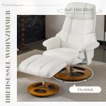 DEKKETO Ergonomic Recliner Chair with Footstool