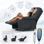 Electric Recliner Chair with Massage, Heat, and USB