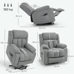 Electric Recliner Chair with Massage and Remote