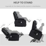 HOMCOM Electric Recliner Chair with Massage and Lift
